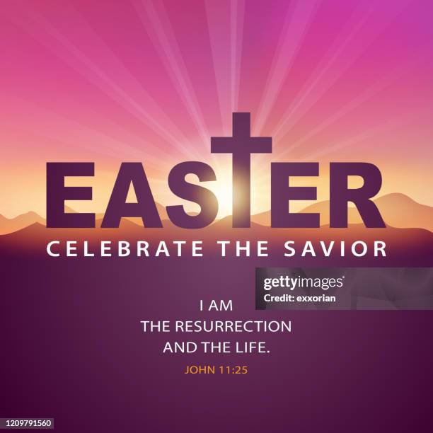 celebrate the resurrection - resurrection religion stock illustrations