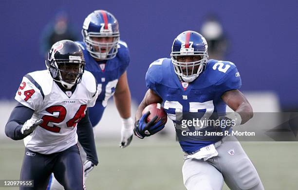 Giants Running back Brandon Jacobs in action as the New York Giants beat the Texans 14 to 10 on November 5th, 2006 at The Meadowlands in East...