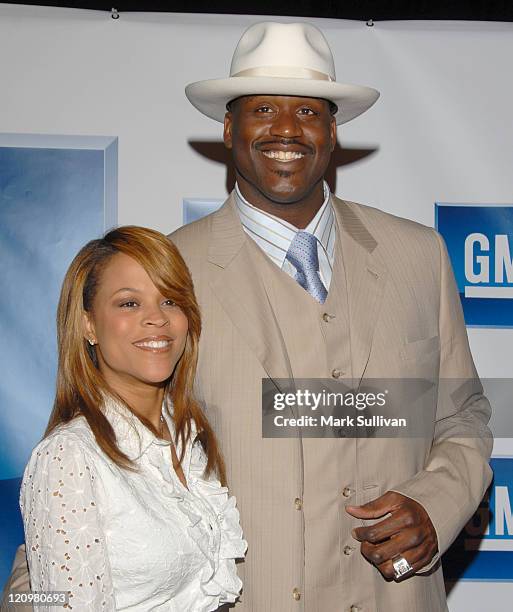 Shaunie O'Neal and Shaquille O'Neal during General Motors Presents 3rd Annual GM All-Car Showdown Hosted by Shaquille O'Neal - Arrivals at Paramount...