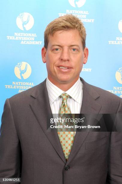 Troy Aikman during 27th Annual Sports Emmy Awards - Press Room at Frederick P. Rose Hall at Lincoln Center in New York City, New York, United States.