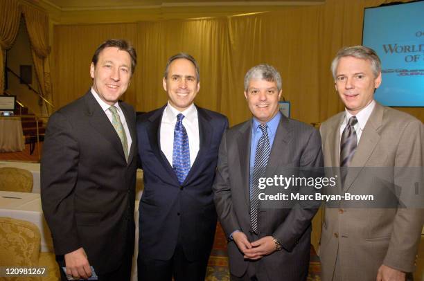 George Bodenheimer, President of ESPN and ABC Sports, Ross Greenburg, President of HBO Sports, David Levy, President of Turner Sports and Sean...