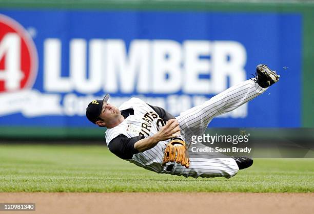 Pittsburgh Pirates Freddy Sanchez throws to first during action against San Diego at PNC Park in Pittsburgh, Pennsylvania on June 4, 2006.