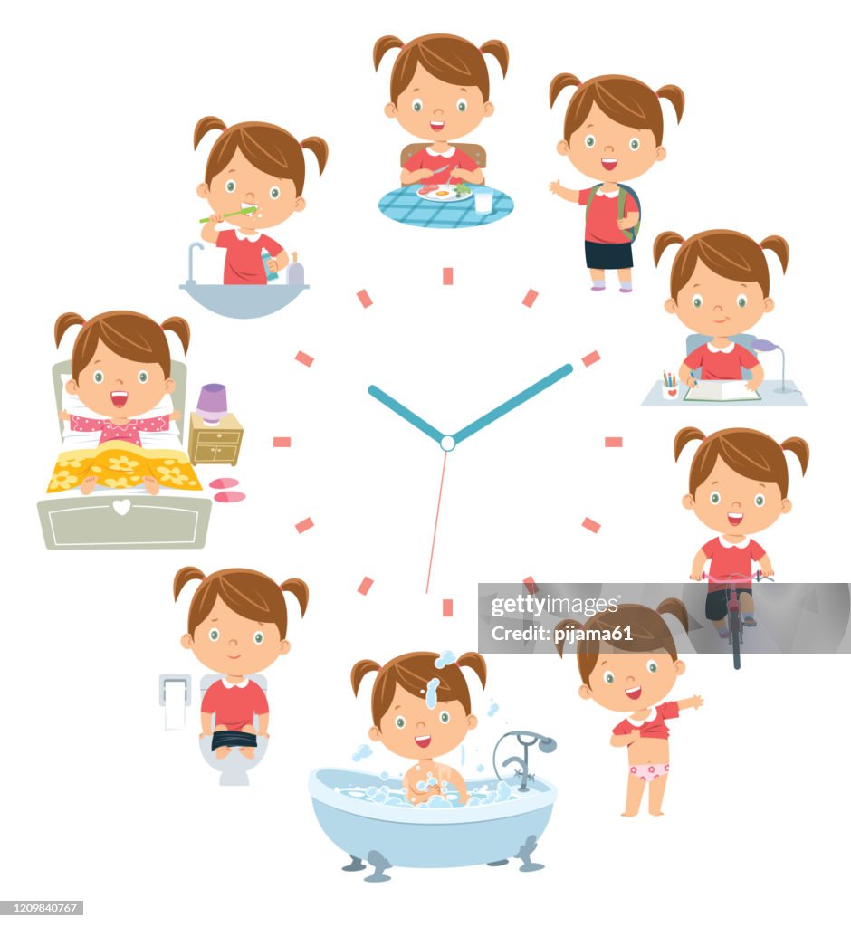 Daily Routine High-Res Vector Graphic - Getty Images