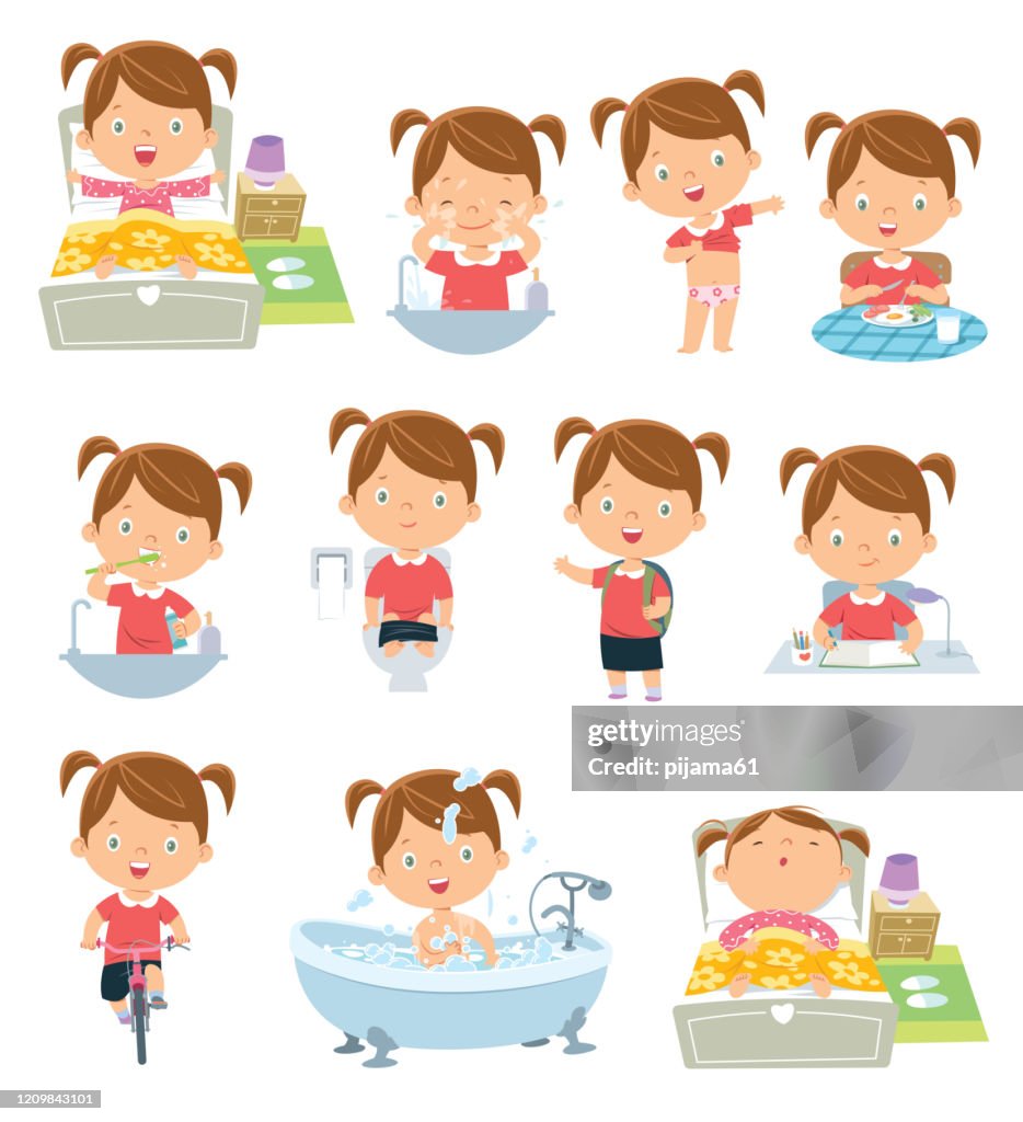 Daily Routines Clipart