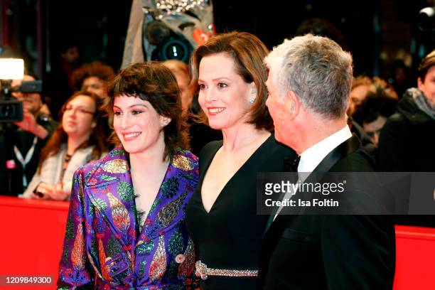 Actress Sigourney Weaver, her daughter Charlotte Simpson and husband Jim Simpson arrive for the opening ceremony and "My Salinger Year" premiere...
