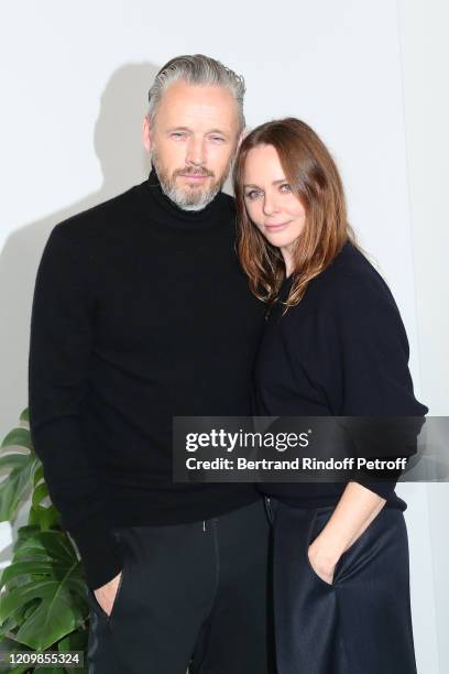 Alasdhair Willis and his wife Stella McCartney attend the Stella McCartney show as part of the Paris Fashion Week Womenswear Fall/Winter 2020/2021 on...