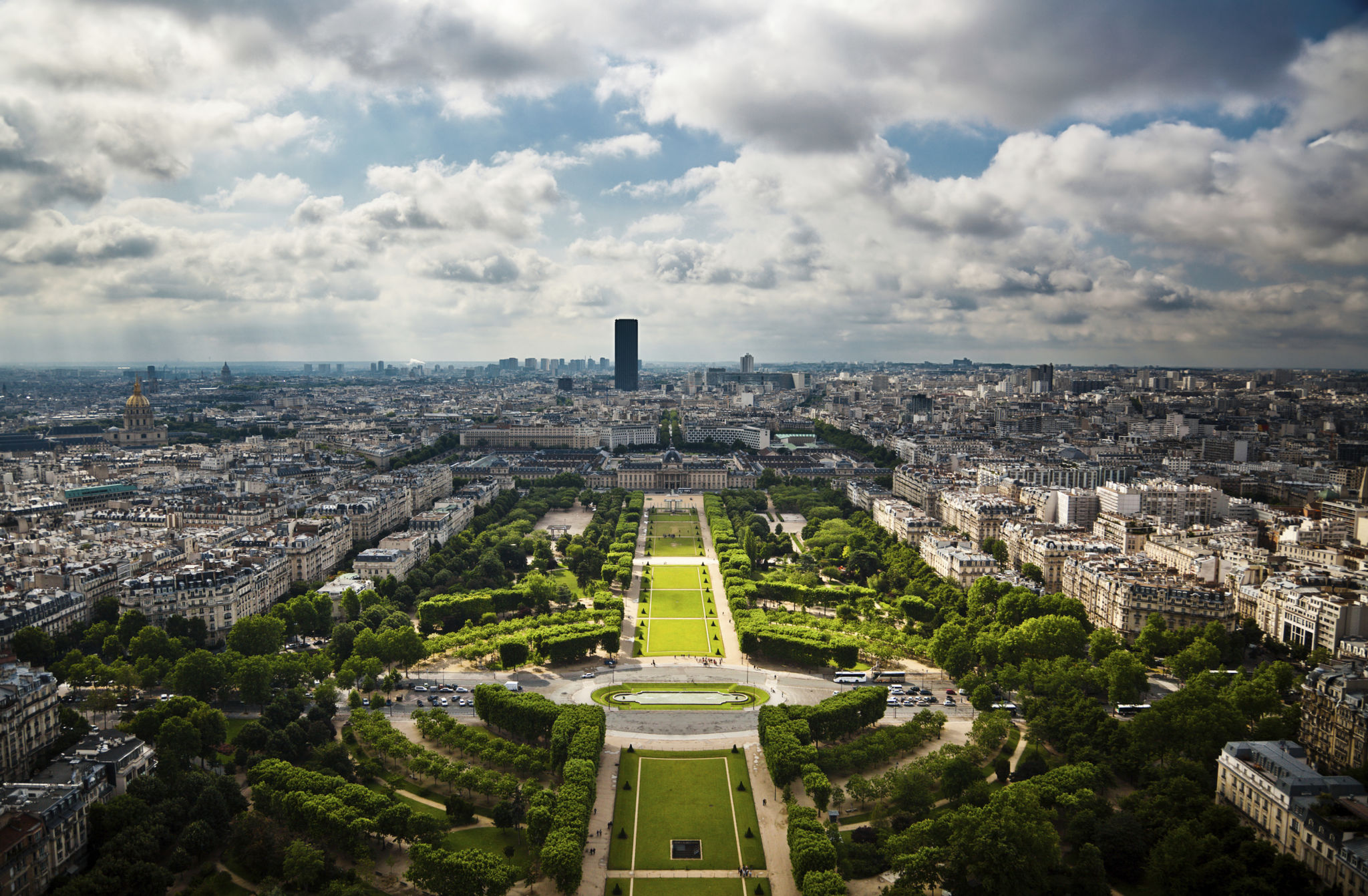 Macro picture of Paris taken from the Eiffel Tower Macro picture of Paris taken from the Eiffel Tower