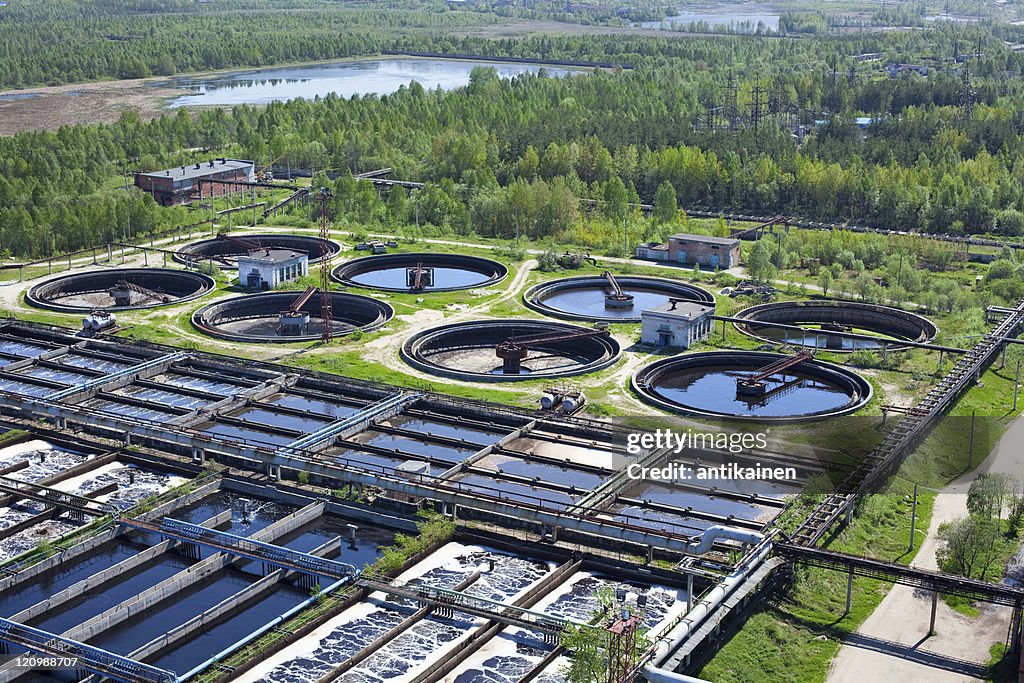 Water recycling in big sedimentation drainages