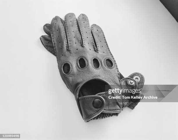 leather gloves on white background, close-up - 1983 stock pictures, royalty-free photos & images