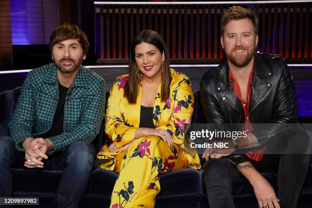 Lady Antebellum" Episode 201 -- Pictured: Dave Haywood, Hillary Scott, Charles Kelley of Lady Antebellum --