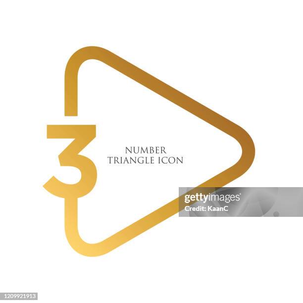 triangle shape number stock illustration, step number vector template - 7 step process stock illustrations