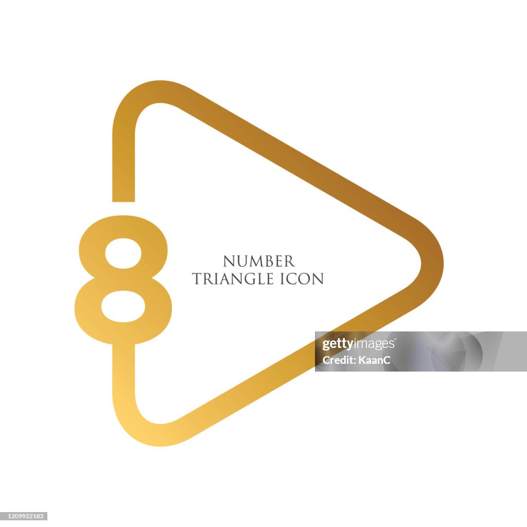 Step Shape Numbers Image Triangle Shape Number Stock Illustration Step Number Vector Template ...