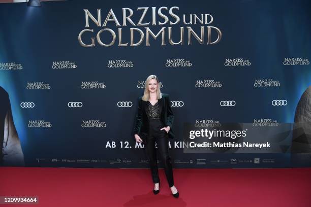 Jennifer Ulrich attends the world premiere of the movie "Narziss und Goldmund" at Zoo Palast on March 02, 2020 in Berlin, Germany.