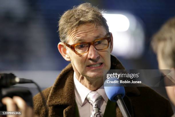 Ex Portsmouth boss and Arsenal captain Tony Adams before the FA Cup Fifth Round match between Portsmouth FC and Arsenal FC at Fratton Park on March...