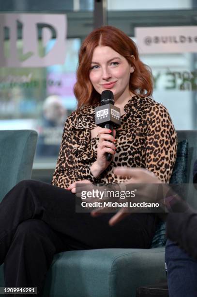 Alice Levine visits Build to discuss the podcast My Dad Wrote a Porno at Build Studio on March 02, 2020 in New York City.