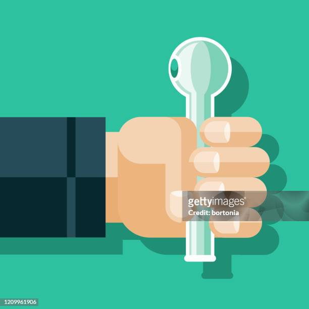 hand holding crack pipe - crack cocaine stock illustrations