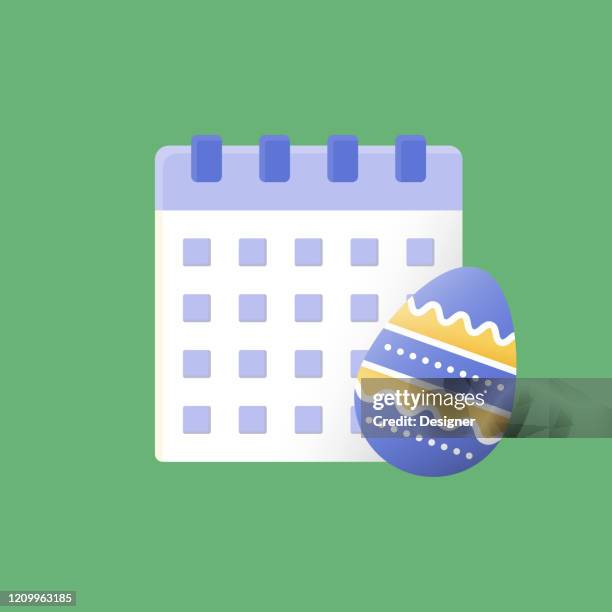 easter day flat icon. flat vector illustration symbol design element - resurrection stock illustrations