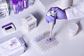 Novel coronavirus 2019 nCoV RT-PCR diagnostics kit. Reagents, primers and control samples to detect presence of 2019-nCoV or covid19 virus. In vitro diagnostic test based on real-time PCR method.