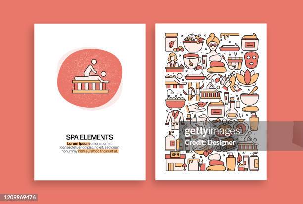 spa elements related design. modern vector templates for brochure, cover, flyer and annual report. - human skin texture vector stock illustrations
