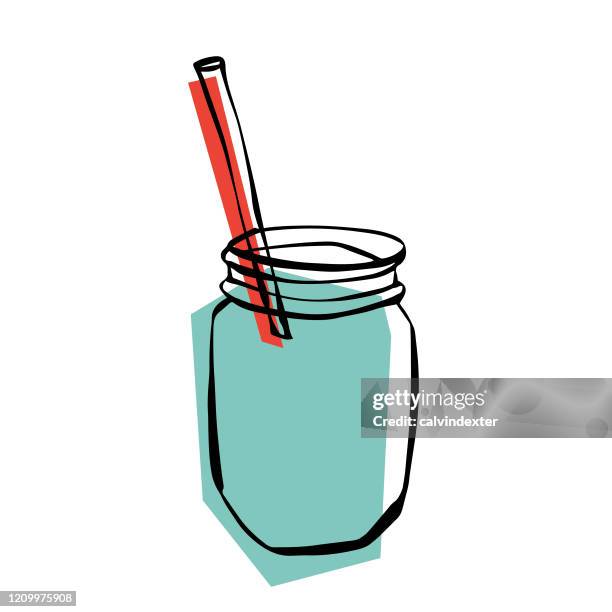 smoothie im glas - juice drink stock-grafiken, -clipart, -cartoons und -symbole