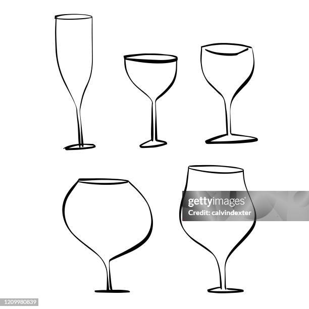 illustrations, cliparts, dessins animés et icônes de verres à boire au vin - verre à vin