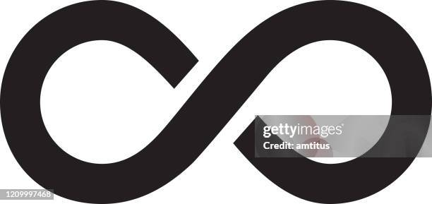 infinity logo - loopable elements stock illustrations