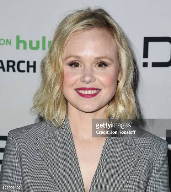 Alison Pill attends the premiere of FX's "Devs" at ArcLight Cinemas on March 02, 2020 in Hollywood, California.