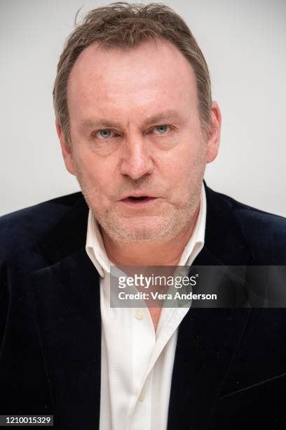 Philip Glenister at the "Belgravia" Press Conference at The One Aldwych on March 01, 2020 in London, England.