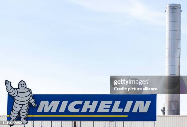 April 2020, Bavaria, Bamberg: View of the Michelin factory in Bamberg. Michelin has announced that it now intends to produce surgical masks, among...