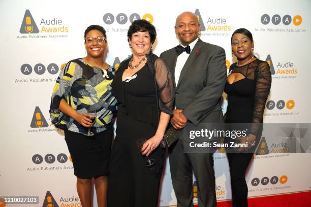 Shanetia Clark, Lisa Nowak, Diallo Sessoms and Tamaya Smith Parker attend the 2020 Audie Awards Gala at Guastavino's on March 02, 2020 in New York...