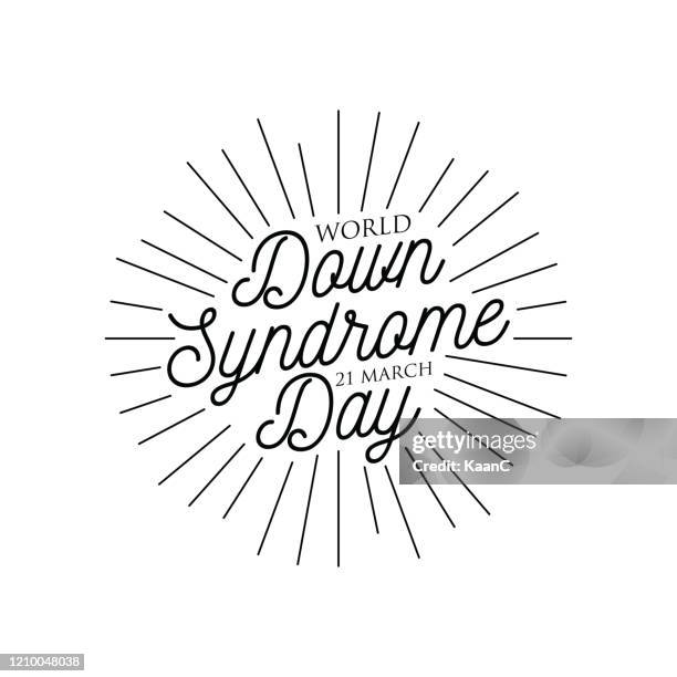 world down syndrome day stock illustration - developmental disability white background stock illustrations