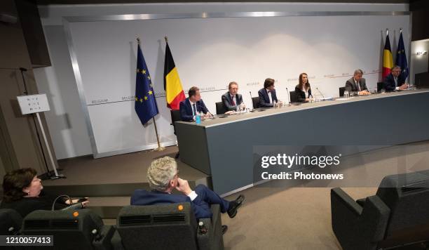 Minister of Health, Social Affairs, Asylum Policy and Migration Maggie De Block, Minister of Interior Affairs and Foreign Trade Pieter De Crem,...