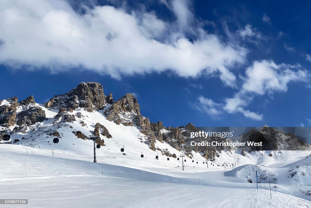 Skiing in Paradise