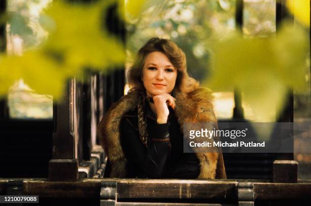 American country music singer-songwriter Tanya Tucker posed in a London park, 16th October 1975.