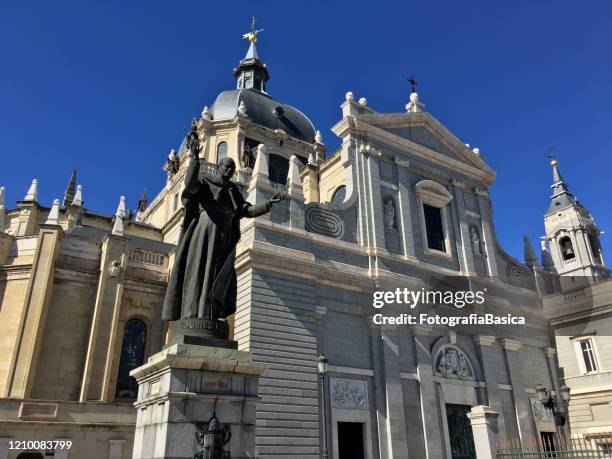 santa maria la real de la almudena cathedral in madrid, spain - royal cathedral stock pictures, royalty-free photos & images