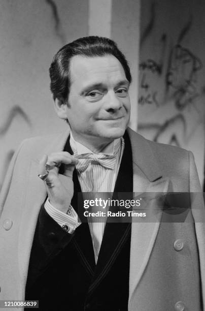 Actor David Jason on set during filming for episode 'Yesterday Never Comes' of the BBC television series 'Only Fools and Horses', October 23rd 1983.