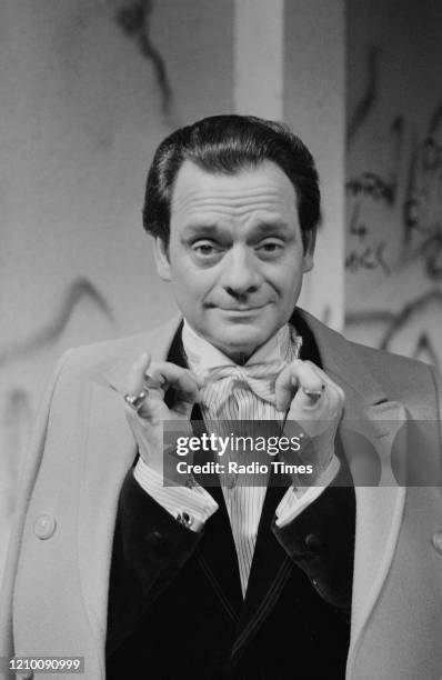 Actor David Jason on set during filming for episode 'Yesterday Never Comes' of the BBC television series 'Only Fools and Horses', October 23rd 1983.