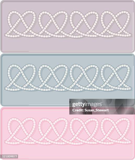 heart knot plaques - celtic knot stock illustrations