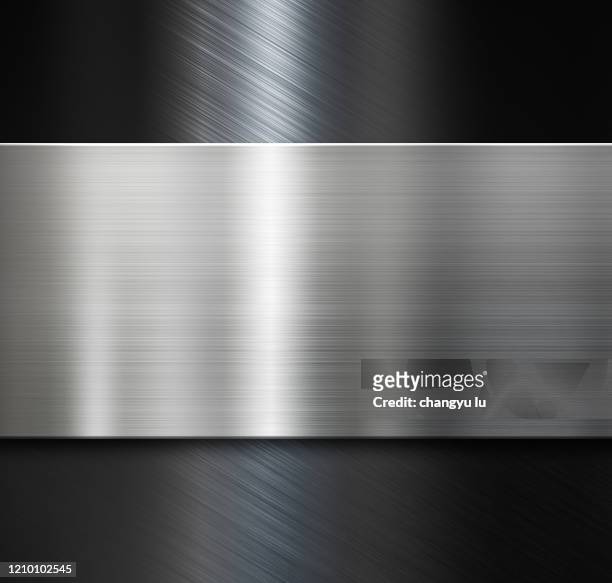 clean and tidy metal background - steel surface foto e immagini stock