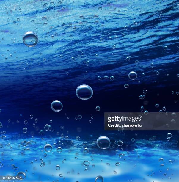blue waves；the ripples rippled in circles - droplet sea summer stock pictures, royalty-free photos & images