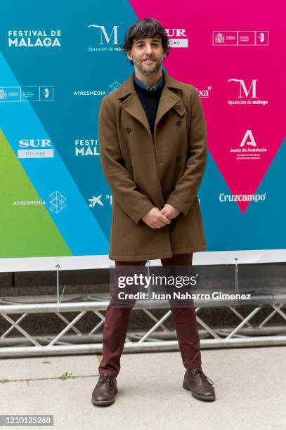 Spanish screenwriter Diego San Jose attends '23rd Malaga Film Festival' photocall at Academia de Cine on March 03, 2020 in Madrid, Spain.