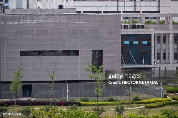 General view shows the P4 laboratory at the Wuhan Institute of Virology in Wuhan in China's central Hubei province on April 17, 2020. The P4...