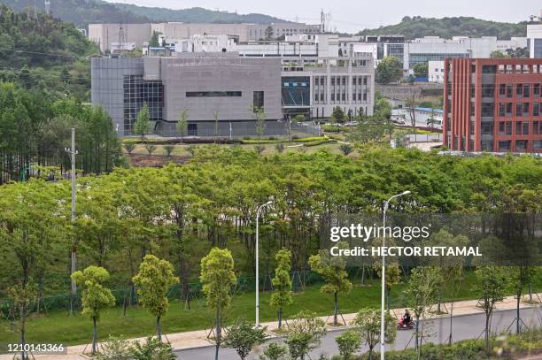 General view shows the P4 laboratory at the Wuhan Institute of Virology in Wuhan in China's central Hubei province on April 17, 2020. The P4...