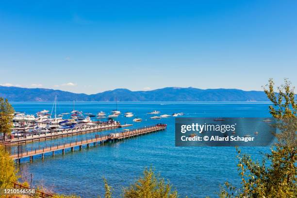 marina in tahoe city california usa - californië stock pictures, royalty-free photos & images