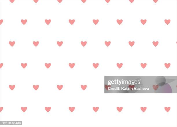 little hearts valentines’ day seamless pattern - arabesque stock illustrations