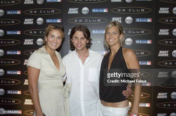 Tracy Kessler, Jonathan Cheban and Kristy Kessler during '33 Club Party' Hosted by David Wright and Presented by MLB.com at Heinz Field in...