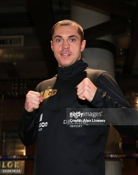 Scott Quigg poses for a portrait after a public workout ahead of his fight against Jono Carroll at BLOK on March 03, 2020 in Manchester, England.