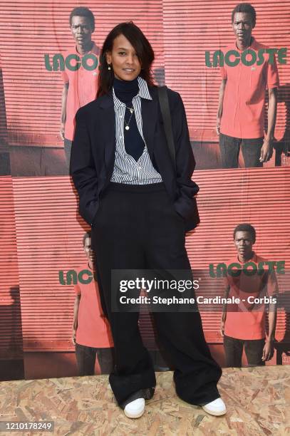 Liya Kebede attends the Lacoste show as part of the Paris Fashion Week Womenswear Fall/Winter 2020/2021 on March 03, 2020 in Paris, France.