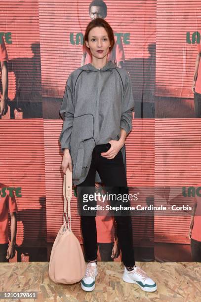 Audrey Marnay attends the Lacoste show as part of the Paris Fashion Week Womenswear Fall/Winter 2020/2021 on March 03, 2020 in Paris, France.