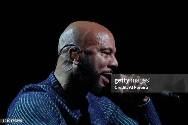 Rapper Common performs during City Winery Presents: Harry Belafonte's 93rd Birthday Celebration at The Apollo Theater on March 01, 2020 in New York...